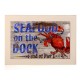 Seafoods καβούρι vintage ξύλινο χειροποίητο πινακάκι