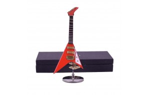 Διακοσμητική μινιατούρα ηλεκτρικής κιθάρας σε κόκκινο χρώμα 16 εκ