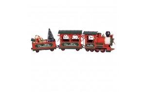 Μεταλλικό χριστουγεννιάτικο τρένο διακοσμητικό 75 εκ