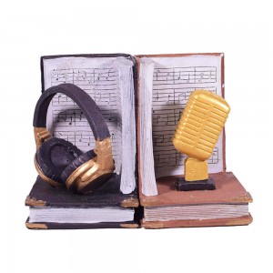 Πολυεστερικός βιβλιοστάτης με ακουστικά και μικρόφωνο σετ δύο τεμαχίων 23 εκ