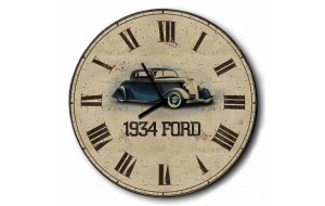 Ρολόι χειροποίητο τοίχου ξύλινο Ford 1934