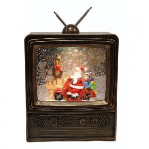 Χριστουγεννιάτικη διακοσμητική τηλεόραση με μουσική 15.5x7x23 εκ