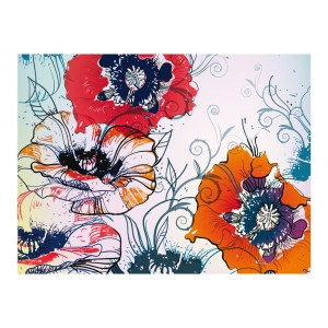 Φωτοταπετσαρία - A delicate flower motif 200x154 εκ