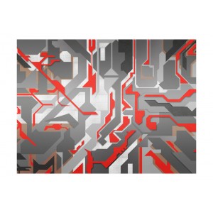 Φωτοταπετσαρία - Abstract geometric paths 200x154 εκ