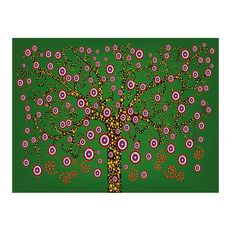 Φωτοταπετσαρία - abstract: tree (green) 200x154 εκ