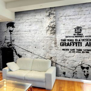 Φωτοταπετσαρία - Banksy - Graffiti Area