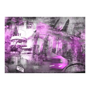 Φωτοταπετσαρία - Berlin - collage (violet)