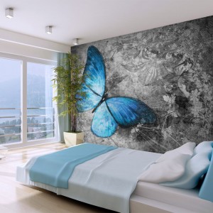 Φωτοταπετσαρία - Blue butterfly 200x154 εκ