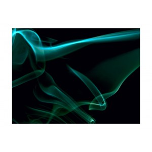Φωτοταπετσαρία - Blue smoke waves 200x154 εκ