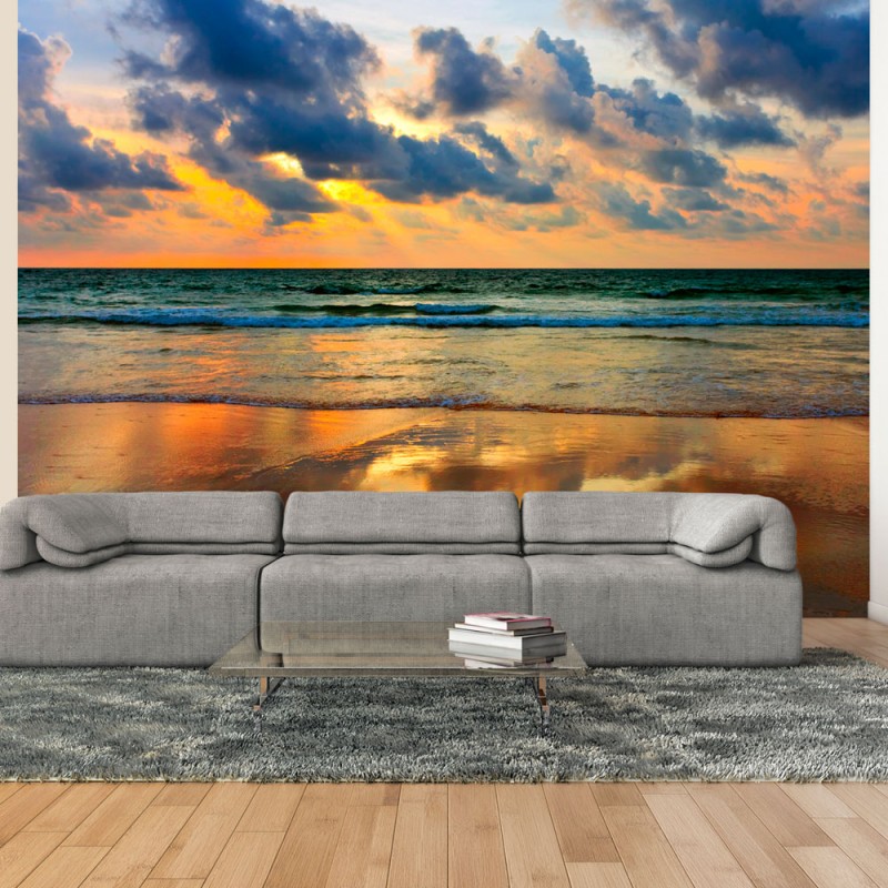Φωτοταπετσαρία - Colorful sunset over the sea 200x154 εκ