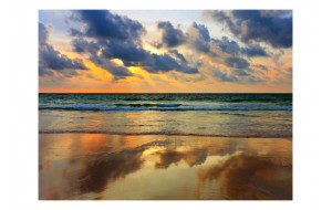 Φωτοταπετσαρία - Colorful sunset over the sea 200x154 εκ
