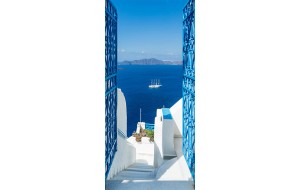 Φωτοταπετσαρία πόρτας - Holidays in Greece 70X210 εκ