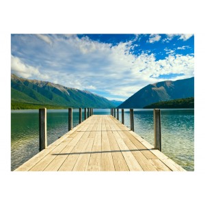 Φωτοταπετσαρία - Mountain lake bridge 200x154 εκ
