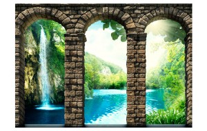 Φωτοταπετσαρία - Mysterious waterfall
