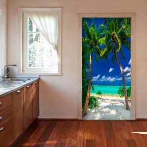 Φωτοταπετσαρία πόρτας - Photo wallpaper - Island, beach I 70X210 εκ
