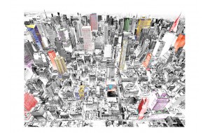 Φωτοταπετσαρία - Sketch of New York 200x154 εκ