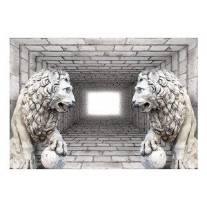 Φωτοταπετσαρία - Stone Lions