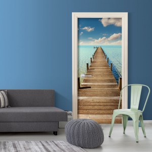 Φωτοταπετσαρία πόρτας - Turquoise Harbour 70X210 εκ