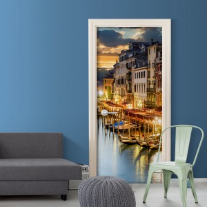 Φωτοταπετσαρία πόρτας - Venetian Harbour 70X210 εκ