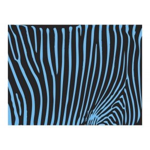 Φωτοταπετσαρία - Zebra pattern (turquoise) 200x154 εκ