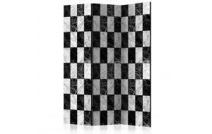 Τρίπτυχο παραβάν - διαχωριστικό χώρου - Checker  135 x 172 εκ.