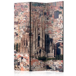 Παραβάν - διαχωριστικό χώρου με τρία τμήματα - Heart of Barcelona  135 x 172 εκ.