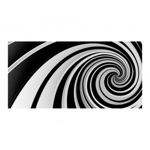 Ταπετσαρία XXL - Black and white swirl 550X270 εκ