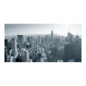 Ταπετσαρία XXL - New York City skyline in black and white 550x270 εκ