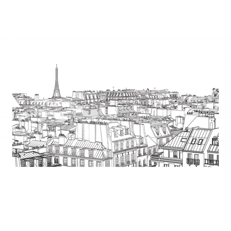 Ταπετσαρία XXL - Parisians sketchbook 550x270 εκ