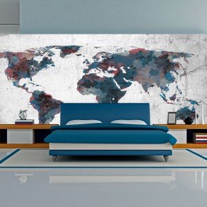 Ταπετσαρία XXL - World map on the wall 550X270 εκ