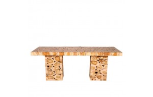 Rustic τραπέζι φαγητού ξύλινο 160x80x78 εκ