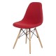 Cozy καρέκλα με ύφασμα σε κόκκινο χρώμα 46x46x82.5 εκ.
