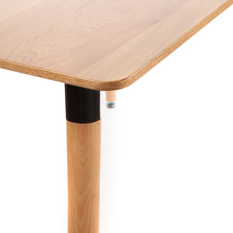Ξύλινο mdf τραπέζι κουζίνας σε φυσική απόχρωση 120x80x75 εκ