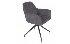 Aeron Gr καρέκλα με υφασμάτινη μπουκλέ επένδυση σε ανθρακί απόχρωση 57x60x82 εκ