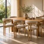 Modena καρέκλα τραπεζαρίας με υφασμάτινη επένδυση σε μπεζ απόχρωση και καφέ μεταλλικά πόδια 51x50x70 εκ - ART-047-6235