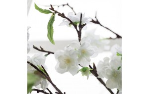 Κλαδί μηλιάς με λευκά άνθη 183 εκ