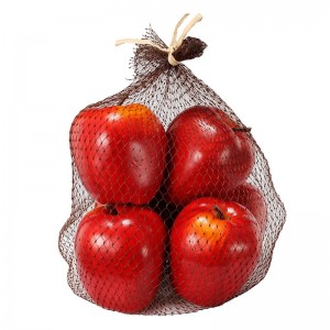 Διακοσμητικά μήλα κόκκινα σετ των έξι τεμαχίων 20x12 εκ