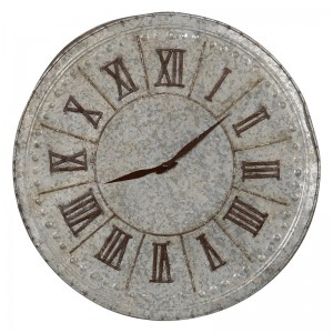 Μεταλλικό ρολόι τοίχου με λατινικούς αριθμούς 51x4x51