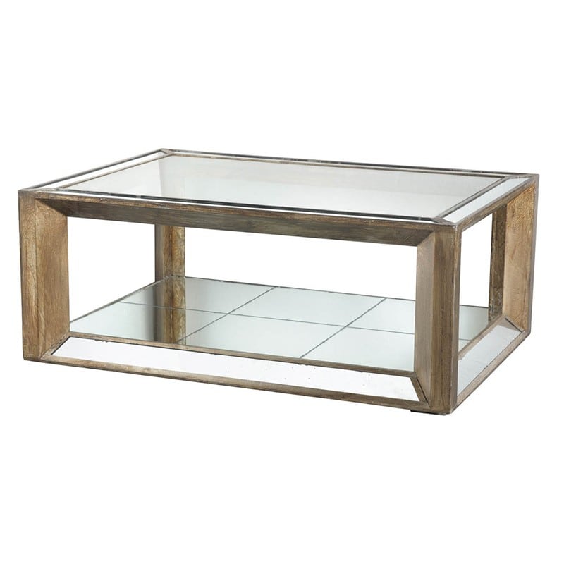 Τραπέζι σαλονιού γυάλινο Waverly 130x90x52 εκ | Echo Deco