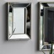 Καθρέπτης τοίχου Clear από γυαλί και μέταλλο 31x4x46 εκ