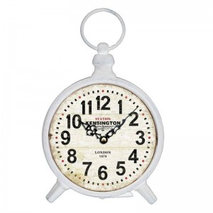Ρολόι επιτραπέζιο Kensington σε λευκό χρώμα 17x27 εκ