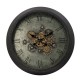 Srioy μεταλλικό ρολόι vintage τοίχου με απεικονιζόμενα γρανάζια 70 εκ