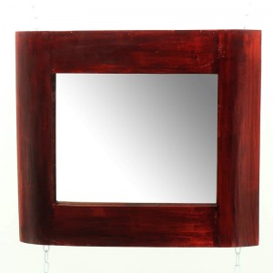 Καθρέπτης κόκκινος 80x60 εκ