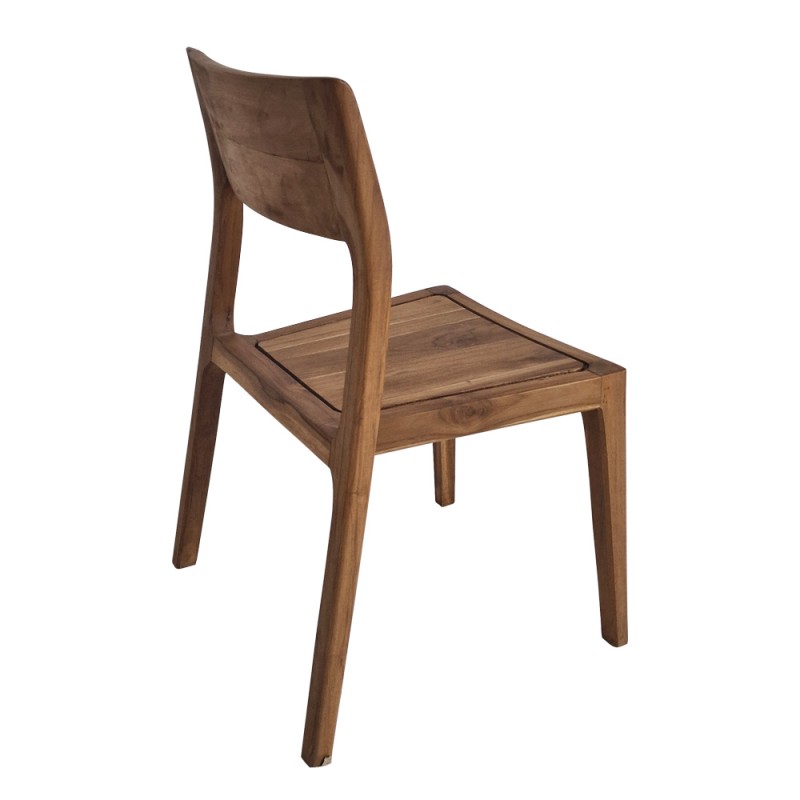 Munggur ξύλινη καρέκλα σε φυσική απόχρωση 47x55x83 εκ
