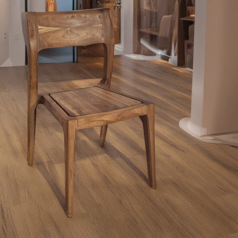 Munggur ξύλινη καρέκλα σε φυσική απόχρωση 47x55x83 εκ