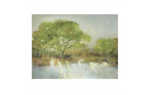 Πίνακας σε καμβά με δέντρο ελαιογραφία 100x75 εκ