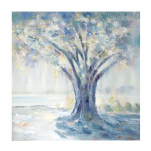 Πίνακας σε καμβά Δέντρο ελαιογραφία 100x100 εκ