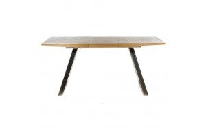 Ξύλινο τραπέζι ανοιγόμενο σε φυσική απόχρωση 130x80x76 εκ