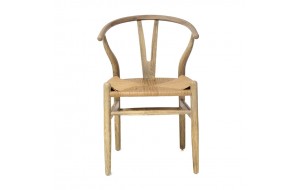 Καρέκλα countryside ξύλινη με ψάθινο κάθισμα 42x46x87 εκ 