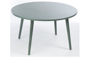 Τραπέζι ροτόντα σαλονιού ξύλινο σε πράσινη απόχρωση 80x80x45 εκ